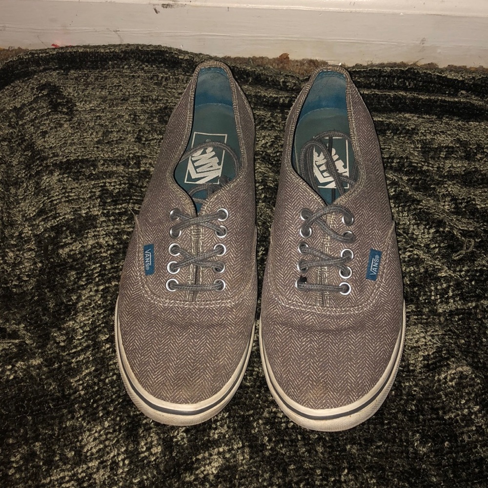 Gray Tweed Vans (authentic) - Picture 1 of 3
